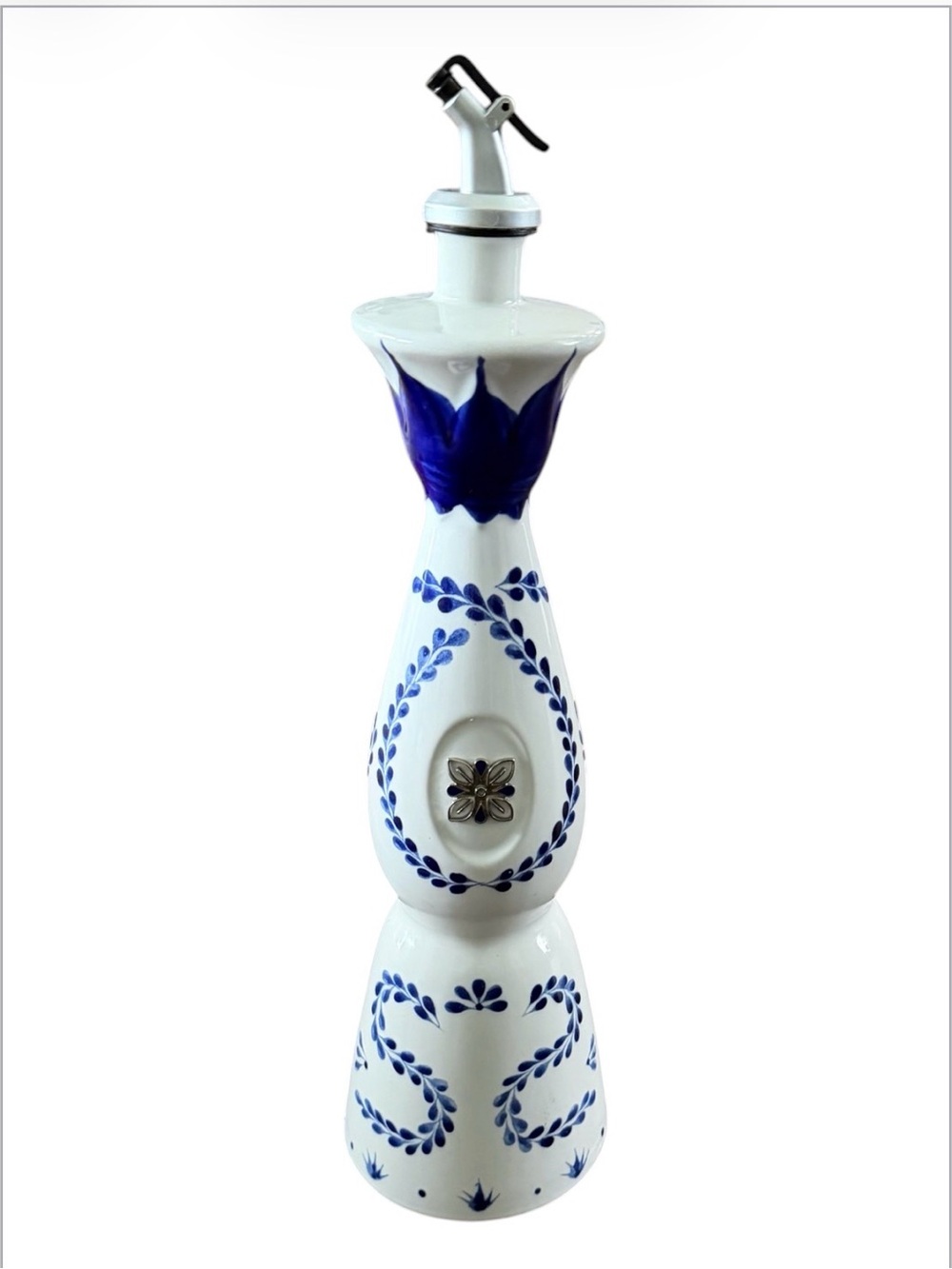 Clase Azul Bottle/ Ceramic Oil Dispenser - Decorative Home Art